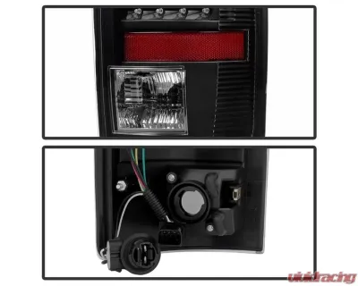 Xtune LED Tail Lights & 3rd Brake Lamps With Black Lens Dodge Ram 1500 | 2500 | 3500 2002-2006 - ALT-JH-DR02-LED-SET-BK