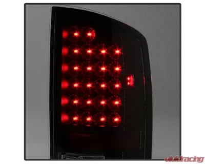 Xtune LED Tail Lights & 3rd Brake Lamps With Black Lens Dodge Ram 1500 | 2500 | 3500 2002-2006 - ALT-JH-DR02-LED-SET-BK