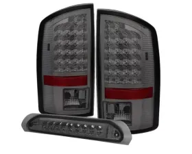 Xtune LED Tail Lights & 3rd Brake Lamps With Smoked Lens Dodge Ram 1500 | 2500 | 3500 2002-2006