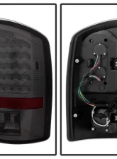 Xtune LED Tail Lights & 3rd Brake Lamps With Smoked Lens Dodge Ram 1500 | 2500 | 3500 2002-2006                                     - ALT-JH-DR02-LED-SET-SM - Image 2