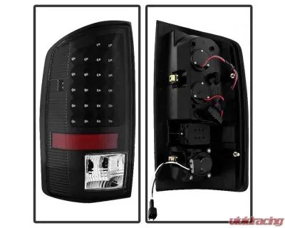 Xtune LED Tail Lights & 3rd Brake Lamps With Black Lens Dodge Ram 1500 | 2500 | 3500 2007-2009 - ALT-JH-DR07-LED-SET-BK