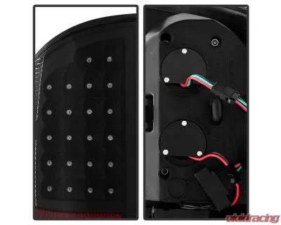Xtune LED Tail Lights & 3rd Brake Lamps With Black Lens Dodge Ram 1500 | 2500 | 3500 2007-2009 - ALT-JH-DR07-LED-SET-BK