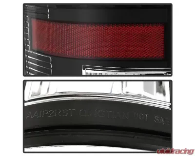 Xtune LED Tail Lights & 3rd Brake Lamps With Black Lens Dodge Ram 1500 | 2500 | 3500 2007-2009 - ALT-JH-DR07-LED-SET-BK