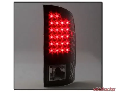 Xtune LED Tail Lights & 3rd Brake Lamps With Black Lens Dodge Ram 1500 | 2500 | 3500 2007-2009 - ALT-JH-DR07-LED-SET-BK