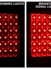 Xtune LED Tail Lights With Black Lens (Incandescent Model only) Dodge Ram 1500 | 2500 | 3500 2009-2019                                     - ALT-JH-DR09-LED-BK - Image 9