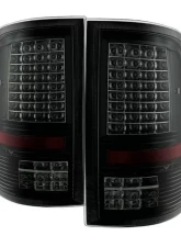 Xtune C Shape LED Tail Lights With Black Smoked Lens (Incandescent Model only) Dodge Ram 1500 | 2500 | 3500 2009-2019                                     - ALT-JH-DR09-LED-CS-BSM - Image 9