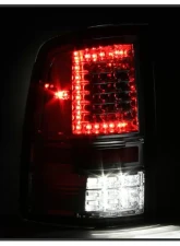 Xtune C Shape LED Tail Lights With Black Smoked Lens (Incandescent Model only) Dodge Ram 1500 | 2500 | 3500 2009-2019                                     - ALT-JH-DR09-LED-CS-BSM - Image 6