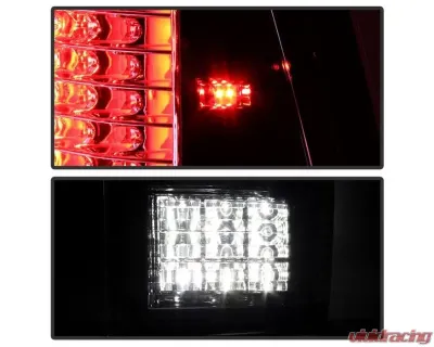 Xtune C Shape LED Tail Lights With Black Smoked Lens (Incandescent Model only) Dodge Ram 1500 | 2500 | 3500 2009-2019 - ALT-JH-DR09-LED-CS-BSM