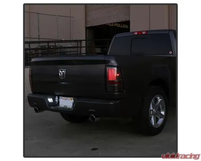 Xtune C Shape LED Tail Lights With Smoked Lens (Incandescent Model only) Dodge Ram 1500 | 2500 | 3500 2009-2019 - ALT-JH-DR09-LED-CS-SM