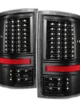 Xtune Akkon LED Tail Lights With Black Lens (Incandescent Model only) Dodge Ram 1500 | 2500 | 3500 2009-2019                                     - ALT-JH-DR09-LED-G2-BK - Image 9