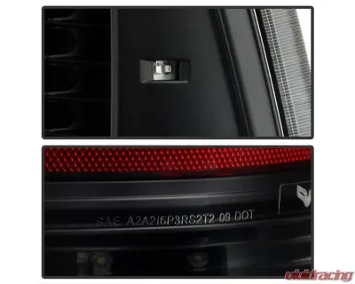 Xtune Akkon LED Tail Lights With Black Lens (Incandescent Model only) Dodge Ram 1500 | 2500 | 3500 2009-2019 - ALT-JH-DR09-LED-G2-BK