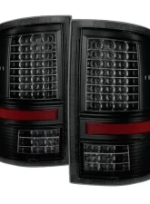 Xtune Akkon LED Tail Lights With Black Smoked Lens (Incandescent Model only) Dodge Ram 1500 | 2500 | 3500 2009-2019                                     - ALT-JH-DR09-LED-G2-BSM - Image 9