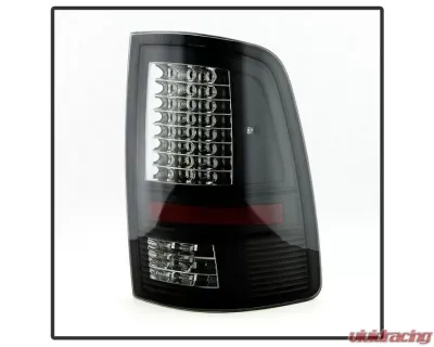 Xtune Akkon LED Tail Lights With Black Smoked Lens (Incandescent Model only) Dodge Ram 1500 | 2500 | 3500 2009-2019 - ALT-JH-DR09-LED-G2-BSM