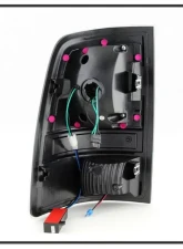 Xtune Akkon LED Tail Lights With Black Smoked Lens (Incandescent Model only) Dodge Ram 1500 | 2500 | 3500 2009-2019                                     - ALT-JH-DR09-LED-G2-BSM - Image 3