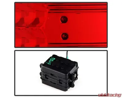 Xtune LED Tail Lights With Red Clear Lens (Incandescent Model only) Dodge Ram 1500 | 2500 | 3500 2009-2019 - ALT-JH-DR09-LED-RC