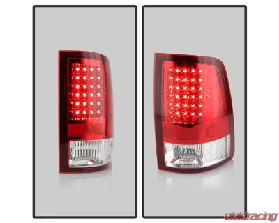 Xtune LED Tail Lights With Red Clear Lens (Incandescent Model only) Dodge Ram 1500 | 2500 | 3500 2009-2019 - ALT-JH-DR09-LED-RC