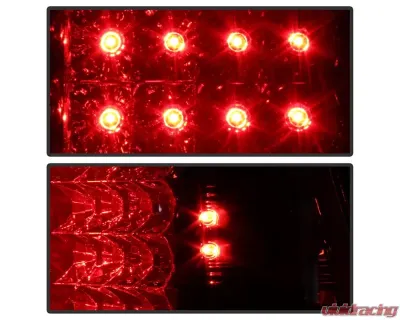 Xtune LED Tail Lights With Red Clear Lens (Incandescent Model only) Dodge Ram 1500 | 2500 | 3500 2009-2019 - ALT-JH-DR09-LED-RC