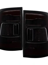 Xtune Black Smoke Lens LED Tail Lights Dodge Ram | Ram 2009-2019                                     - ALT-JH-DRAM10-LED-BSM - Image 11