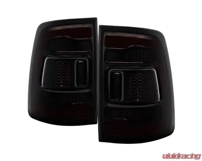 Xtune Black Smoke Lens LED Tail Lights Dodge Ram | Ram 2009-2019 - ALT-JH-DRAM10-LED-BSM
