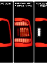 Xtune Black Smoke Lens LED Tail Lights Dodge Ram | Ram 2009-2019                                     - ALT-JH-DRAM10-LED-BSM - Image 11