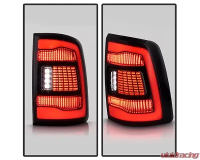 Xtune Black Smoke Lens LED Tail Lights Dodge Ram | Ram 2009-2019 - ALT-JH-DRAM10-LED-BSM