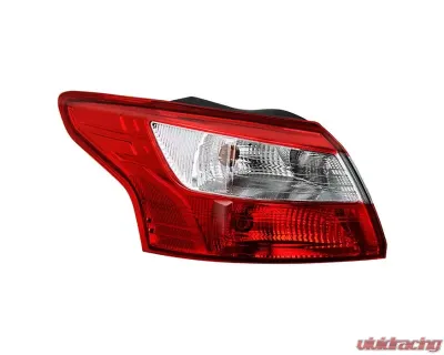 Xtune OE Outer Left Driver Side Tail Lights Ford Focus 4Dr 2012-2014 - ALT-JH-FF12-4D-OE-OL