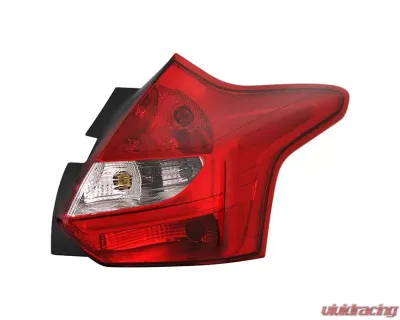 Xtune Right Passenger Side OE Tail Lights With Red Lens Ford Focus 5Dr 2012-2014 - ALT-JH-FF125D-OE-R