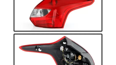 Xtune Right Passenger Side OE Tail Lights With Red Lens Ford Focus 5Dr 2012-2014                                     - ALT-JH-FF125D-OE-R - Image 2