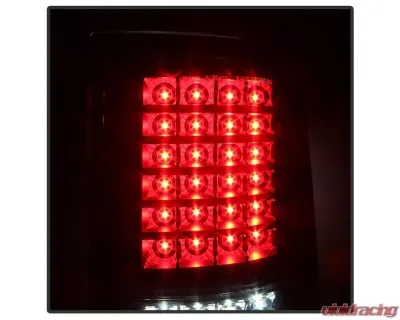 Xtune Akkon LED Tail Lights With Black Lens Ford F150 2004-2008 - ALT-JH-FF15004-LED-G2-BK