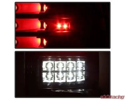 Xtune Akkon LED Tail Lights With Black Lens Ford F150 2004-2008 - ALT-JH-FF15004-LED-G2-BK