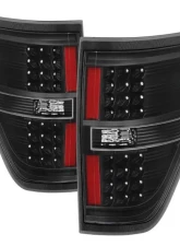 Xtune LED Tail Lights With Black Lens Ford F150 2009-2014                                     - ALT-JH-FF15009-LED-BK - Image 10