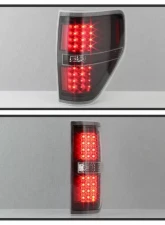 Xtune LED Tail Lights With Black Lens Ford F150 2009-2014                                     - ALT-JH-FF15009-LED-BK - Image 9