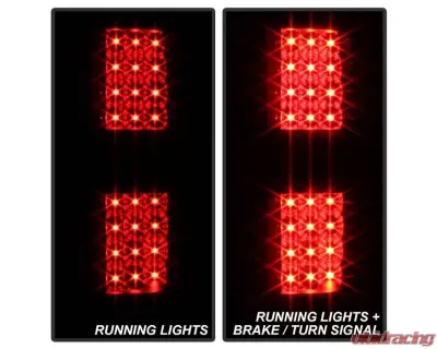 Xtune LED Tail Lights With Black Lens Ford F150 2009-2014 - ALT-JH-FF15009-LED-BK