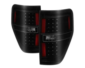 Xtune LED Tail Lights With Black Smoked Lens Ford F150 2009-2014