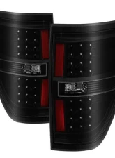 Xtune LED Tail Lights With Black Smoked Lens Ford F150 2009-2014                                     - ALT-JH-FF15009-LED-BSM - Image 10