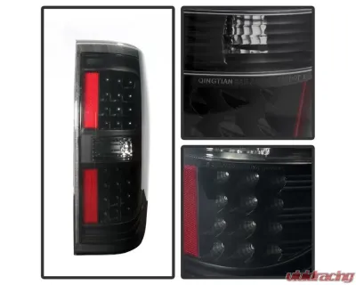 Xtune LED Tail Lights With Black Smoked Lens Ford F150 2009-2014 - ALT-JH-FF15009-LED-BSM