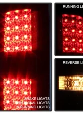 Xtune LED Tail Lights With Black Smoked Lens Ford F150 2009-2014                                     - ALT-JH-FF15009-LED-BSM - Image 5