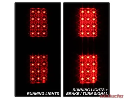 Xtune LED Tail Lights With Black Smoked Lens Ford F150 2009-2014 - ALT-JH-FF15009-LED-BSM