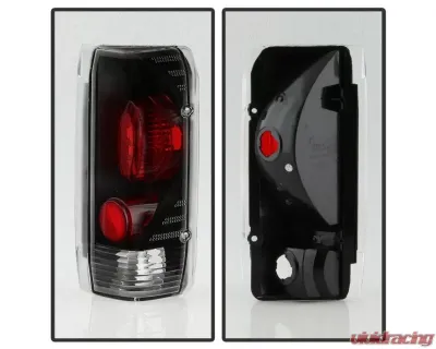 Xtune Euro Style Tail Lights With Black Lens Ford Bronco | F150 | F250 | F350 1987-1996 - ALT-JH-FF15089-BK