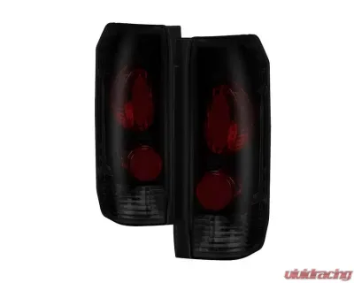 Xtune Euro Style Tail Lights With Black Smoked Lens Ford Bronco | F150 | F250 | F350 1987-1996 - ALT-JH-FF15089-BSM