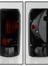 Xtune Euro Style Tail Lights With Black Smoked Lens Ford Bronco | F150 | F250 | F350 1987-1996                                     - ALT-JH-FF15089-BSM - Image 2