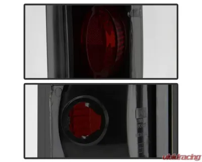 Xtune Euro Style Tail Lights With Black Smoked Lens Ford Bronco | F150 | F250 | F350 1987-1996 - ALT-JH-FF15089-BSM