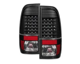 Xtune LED Tail Lights With Black Lens Ford F150 | F250 | F350 | F450 | F550 1997-2007