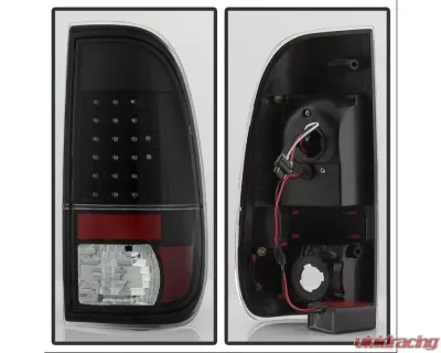 Xtune LED Tail Lights With Black Lens Ford F150 | F250 | F350 | F450 | F550 1997-2007 - ALT-JH-FF15097-LED-BK