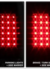 Xtune LED Tail Lights With Black Lens Ford F150 | F250 | F350 | F450 | F550 1997-2007                                     - ALT-JH-FF15097-LED-BK - Image 8