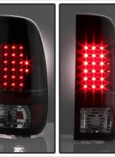 Xtune LED Tail Lights With Black Lens Ford F150 | F250 | F350 | F450 | F550 1997-2007                                     - ALT-JH-FF15097-LED-BK - Image 9