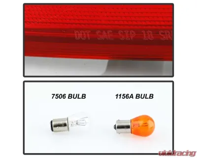 Xtune OE Right Passenger Side Tail Light With Red Clear Lens Ford Focus 2015-2018 - ALT-JH-FFOC15-4D-OE-R