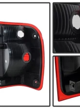 Xtune OEM Style Tail Lights With Red Clear Lens Ford Ranger 2001-2005                                     - ALT-JH-FR01-OE-RC - Image 3
