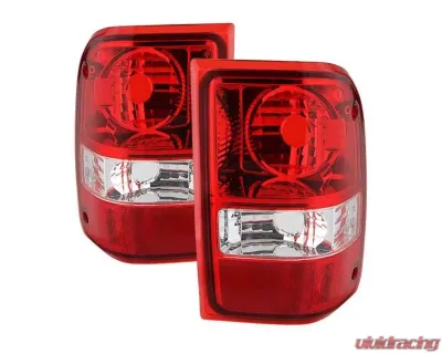 Xtune OEM Style Tail Lights With Red Clear Lens Ford Ranger 2006-2011 - ALT-JH-FR06-OE-RC
