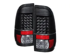 Xtune LED Tail Lights With Black Lens Ford F250 | F350 | F450 2008-2016